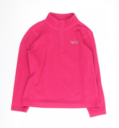 Regatta Girls Pink Fleece Pullover Sweatshirt 11-12 Years