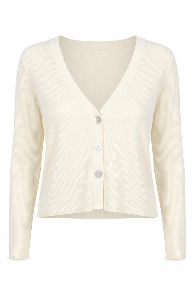 Womens UK Size L Jacqueline de Yong Ivory Cardigan Jumper