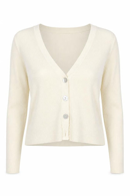 Womens UK Size L Jacqueline de Yong Ivory Cardigan Jumper