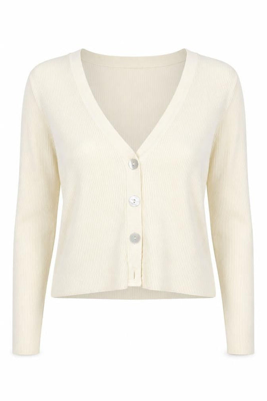 Womens UK Size L Jacqueline de Yong Ivory Cardigan Jumper
