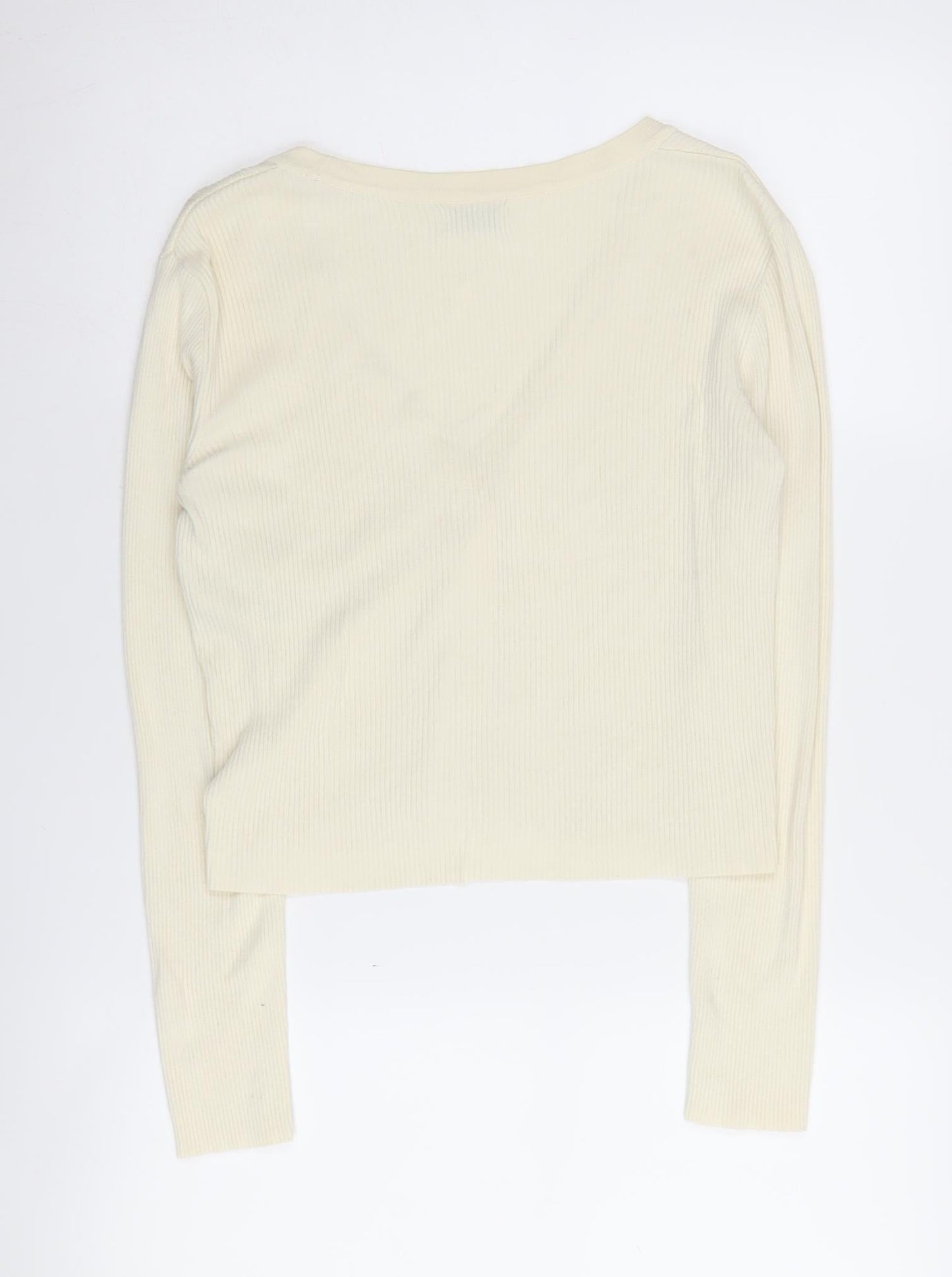 Womens UK Size L Jacqueline de Yong Ivory Cardigan Jumper