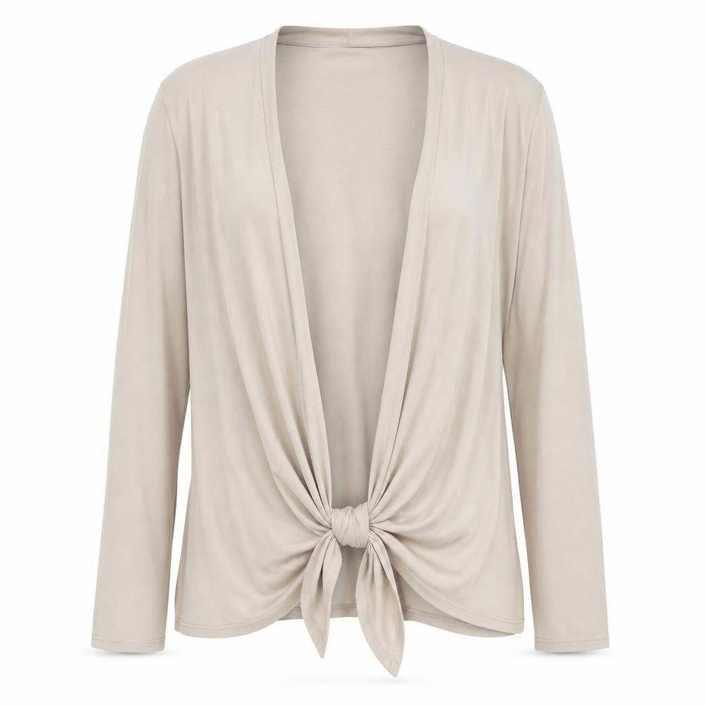 Womens UK Size M Viyella Beige Wrap Jumper