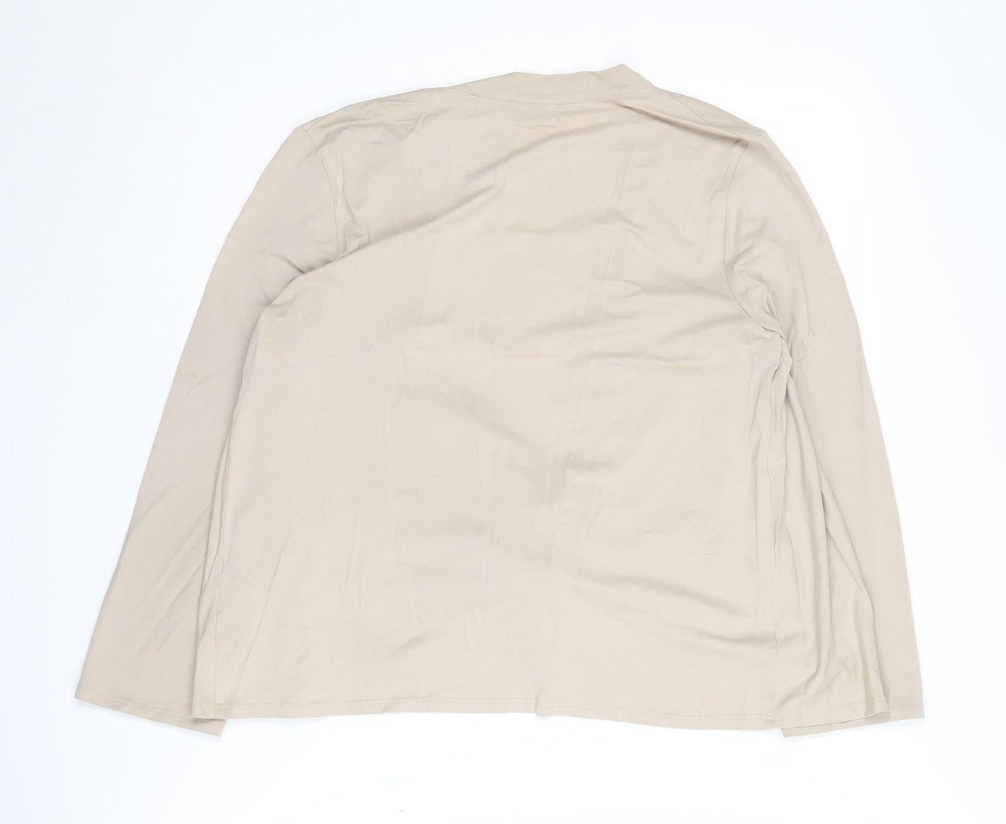 Womens UK Size M Viyella Beige Wrap Jumper