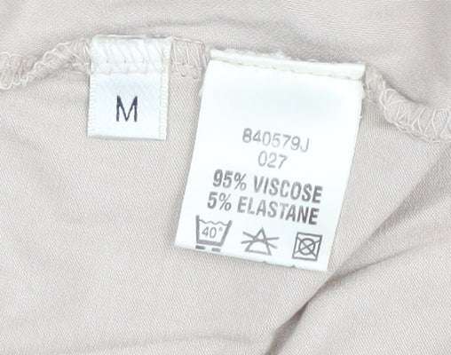 Womens UK Size M Viyella Beige Wrap Jumper