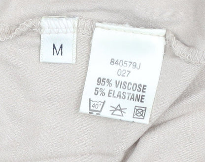 Womens UK Size M Viyella Beige Wrap Jumper