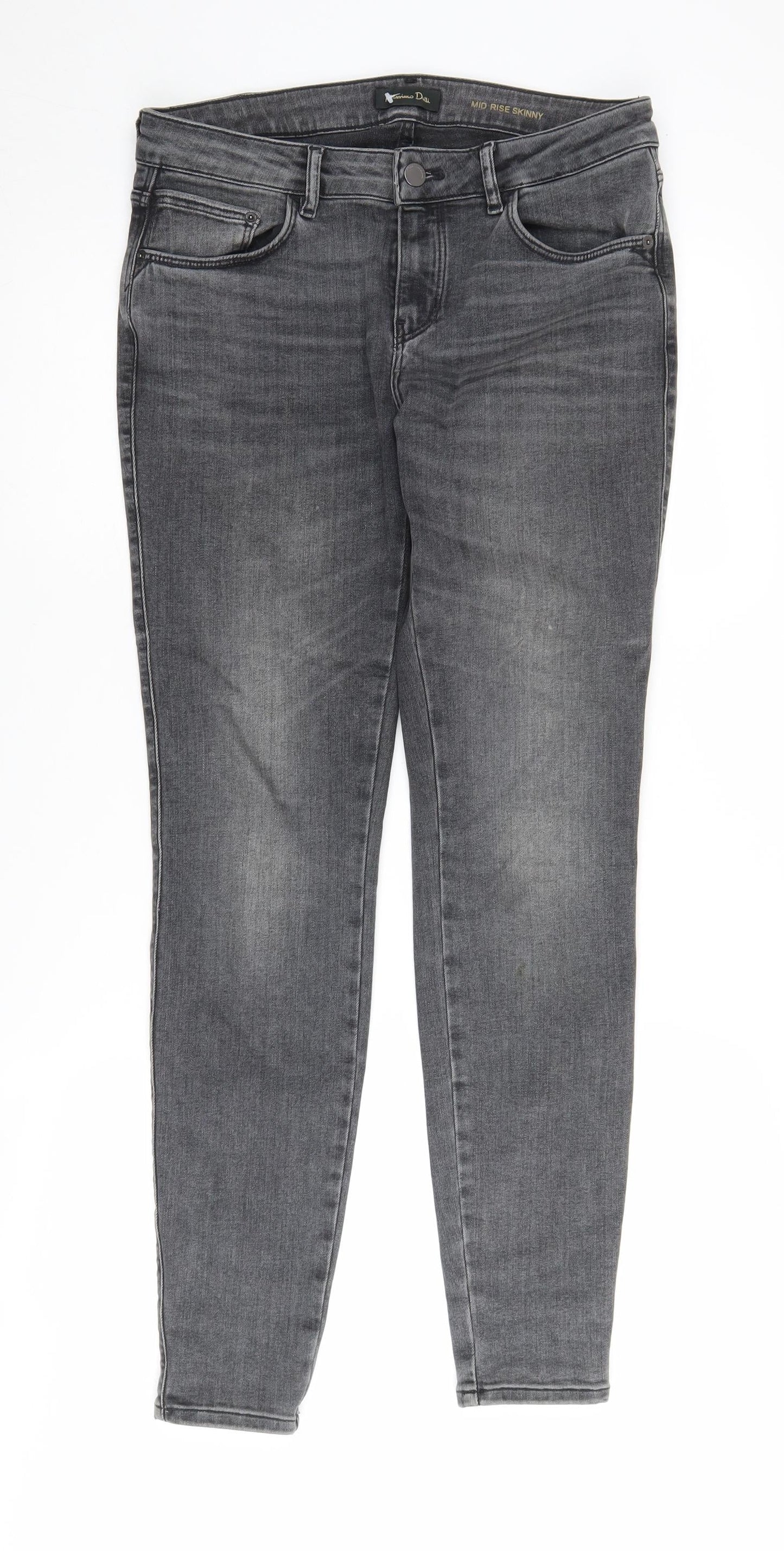 Massimo Dutti Women's Grey Skinny Jeans, Size 12, Excellent