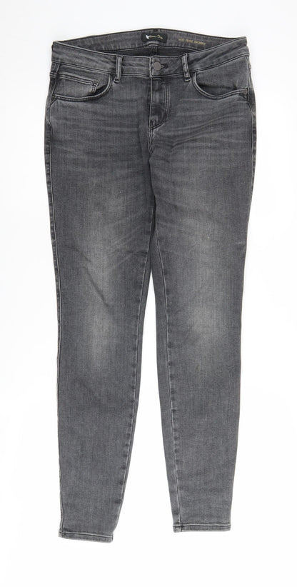 Massimo Dutti Women's Grey Skinny Jeans, Size 12, Excellent