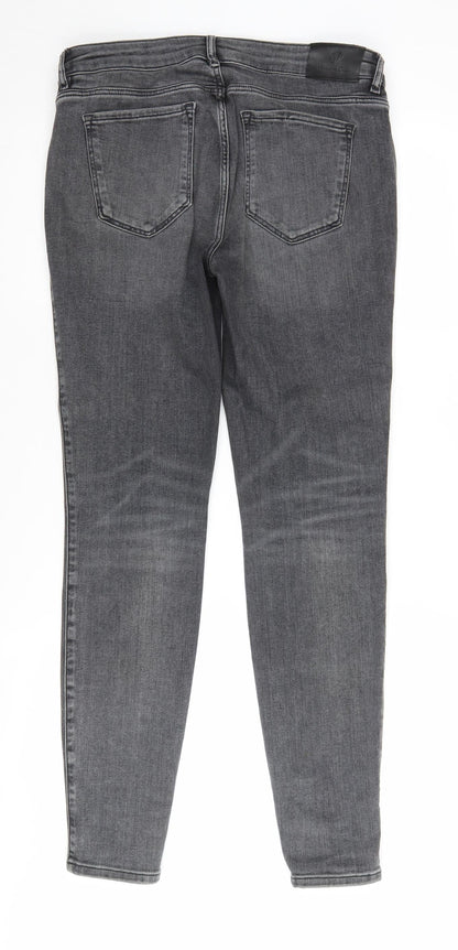 Massimo Dutti Women's Grey Skinny Jeans, Size 12, Excellent