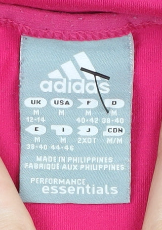 Womens UK Size M adidas Pink Basic T-Shirt