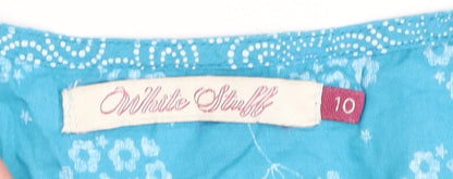 Womens UK Size 10 White Stuff Blue Tunic Blouse