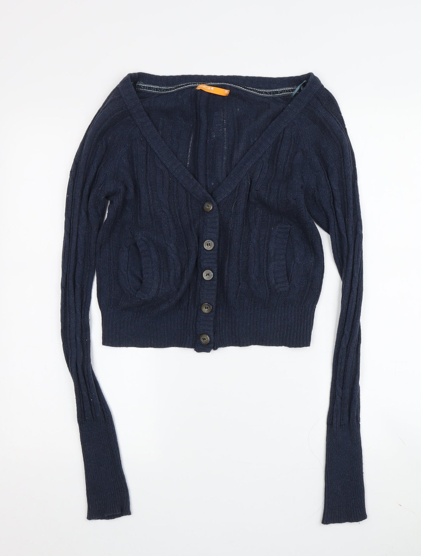 Womens UK Size 10 SoulCal Blue Cardigan Jumper
