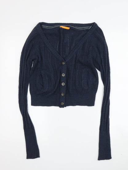 Womens UK Size 10 SoulCal Blue Cardigan Jumper