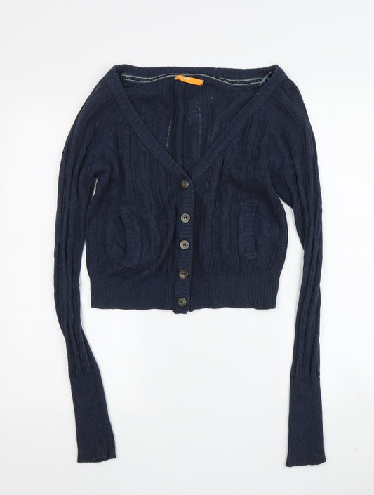 Womens UK Size 10 SoulCal Blue Cardigan Jumper