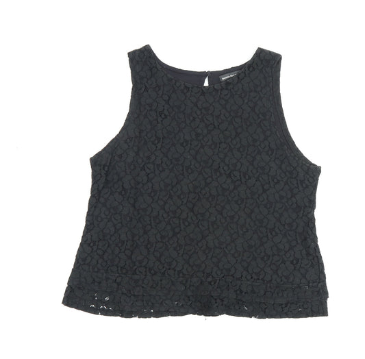 Banana Republic Women's Black Lace Tank Top, L Size
