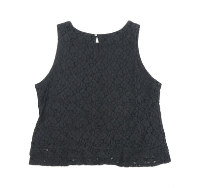 Banana Republic Women's Black Lace Tank Top, L Size