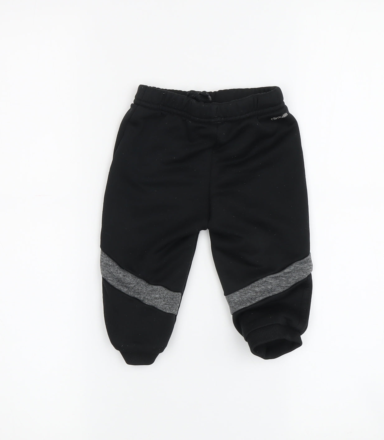 Adidas Unisex Baby Black Jogger Trousers 9-12 Months