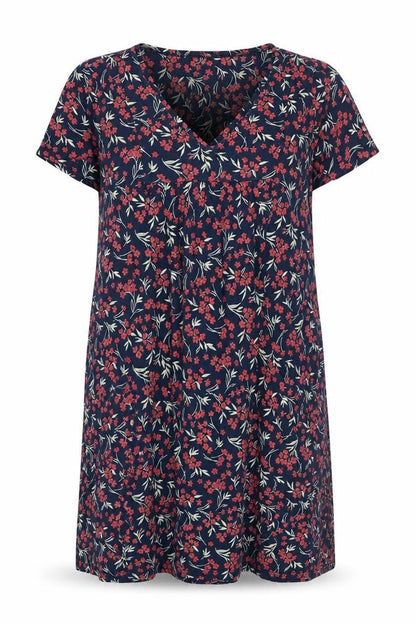 FatFace Women's Multicoloured Floral Shift Dress