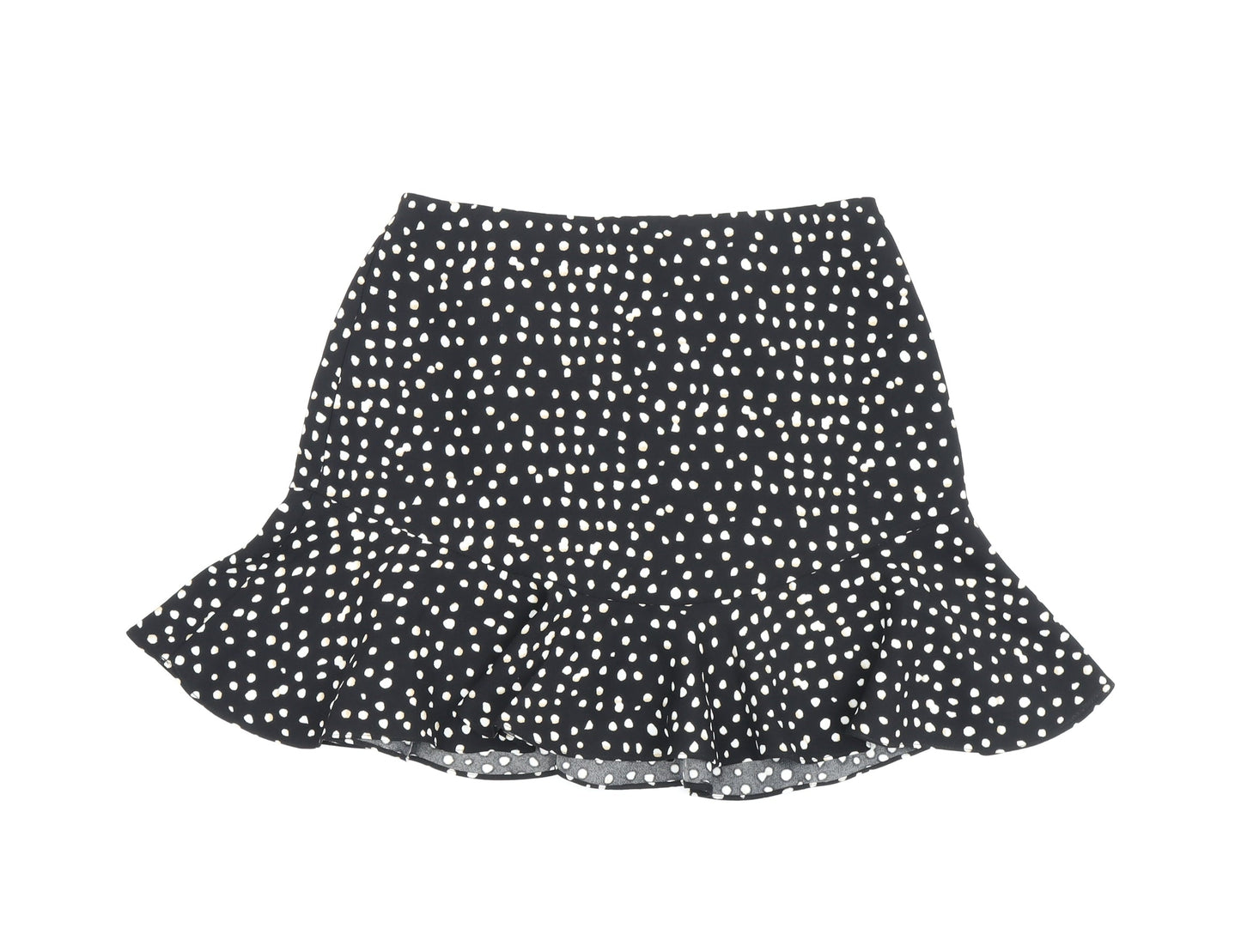 Banana Republic Women's Polka Dot Flare Skirt, Black, S