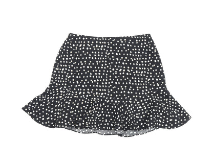 Banana Republic Women's Polka Dot Flare Skirt, Black, S