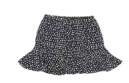 Banana Republic Women's Polka Dot Flare Skirt, Black, S