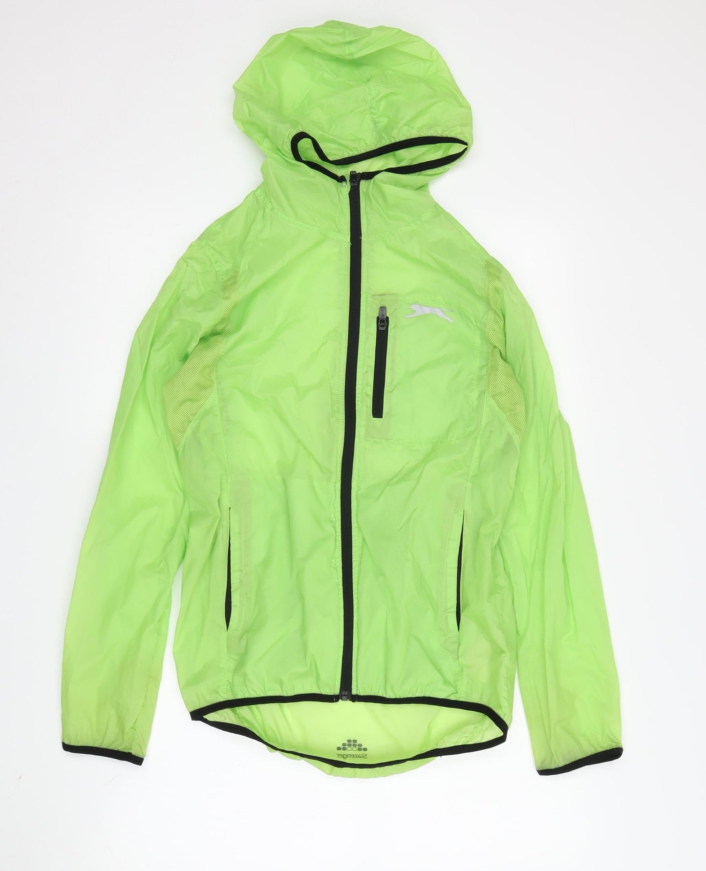 Womens UK Size S Slazenger Green Windbreaker Coat