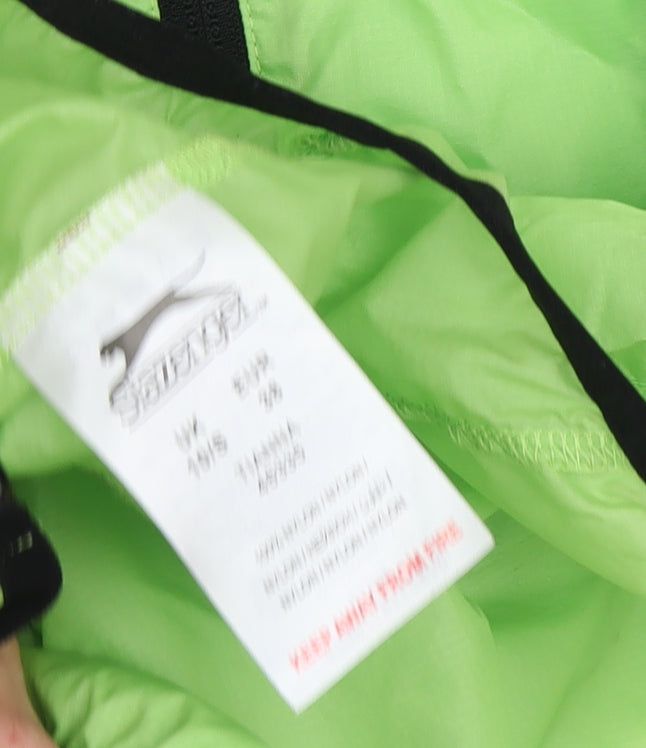 Womens UK Size S Slazenger Green Windbreaker Coat