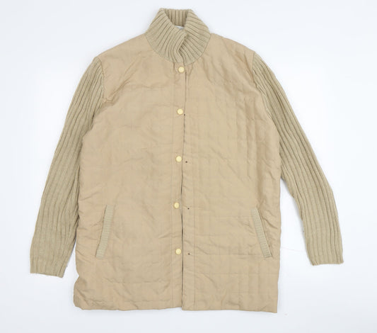 Damart Women's Beige Quilted Jacket M Casual