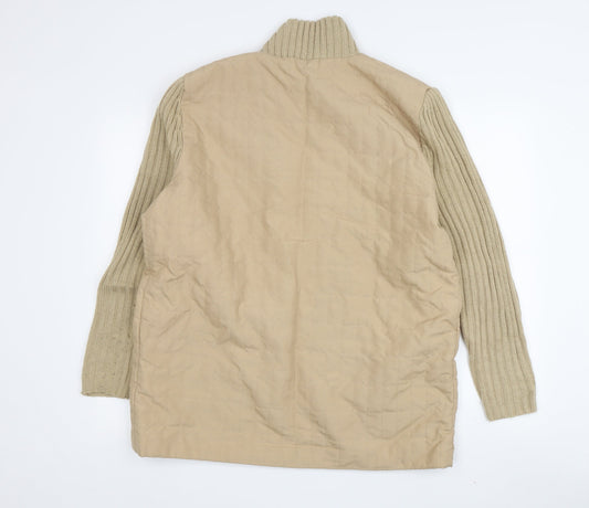 Damart Women's Beige Quilted Jacket M Casual