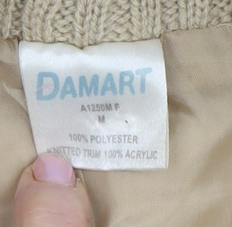 Womens UK Size M Damart Beige Quilted Coat