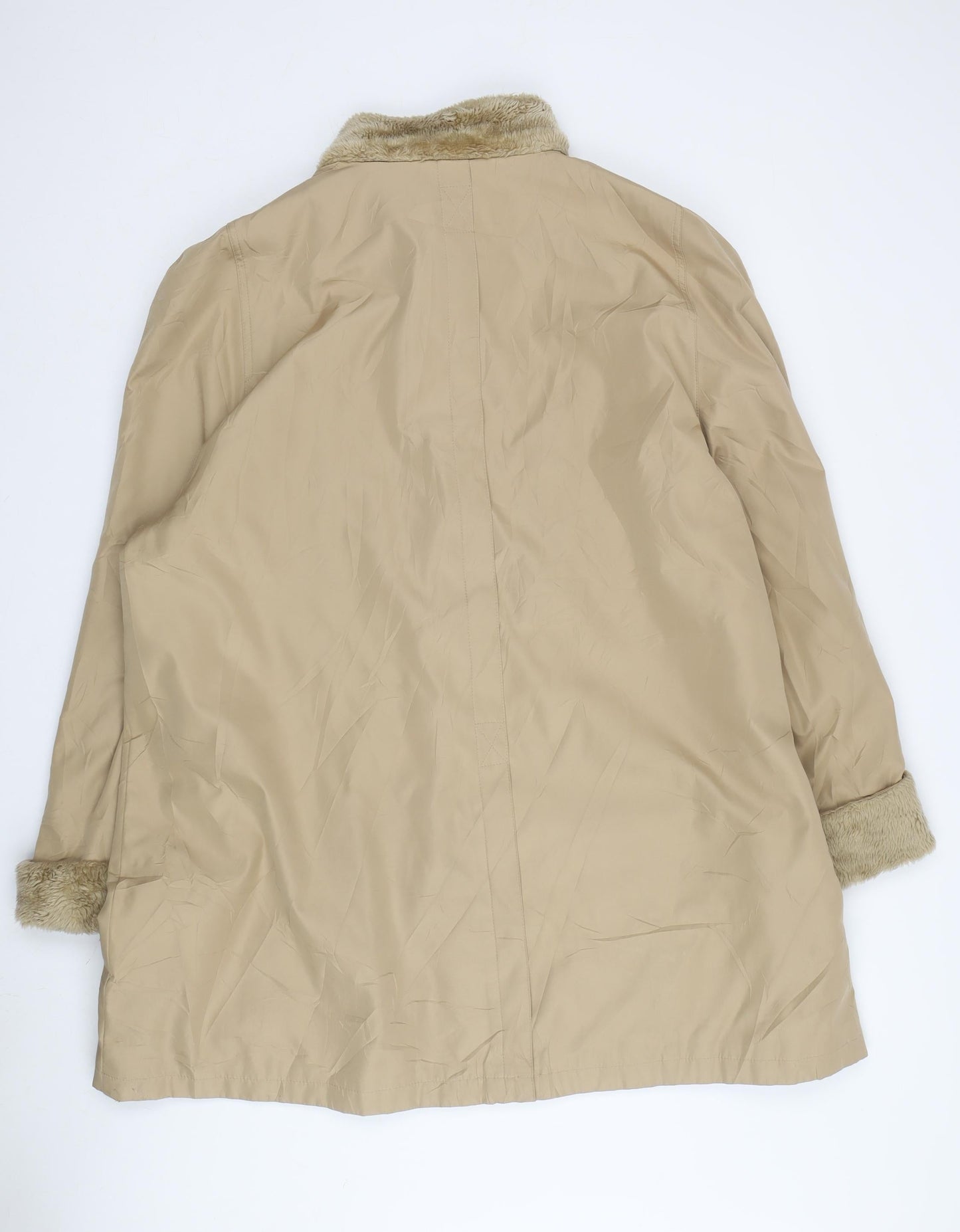 Roman Originals Women's Beige Coat XL Classic Overcoat