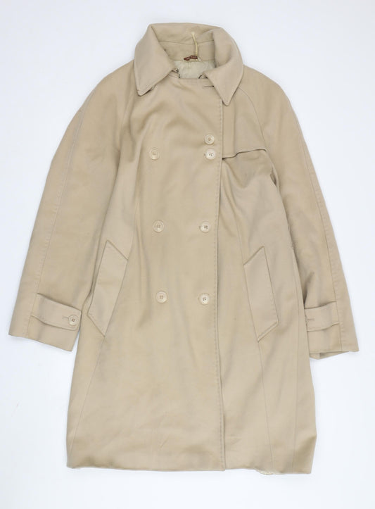 i BLUES Women's Beige Wool Overcoat Size 40