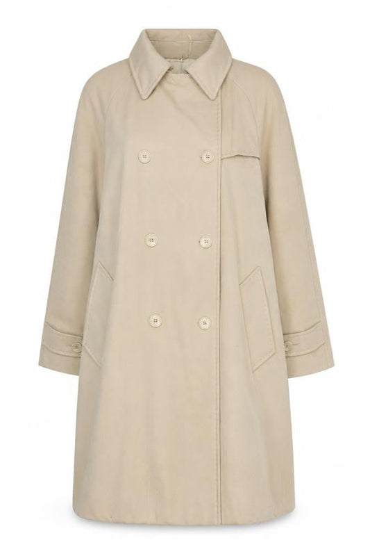 i BLUES Women's Beige Wool Overcoat Size 40