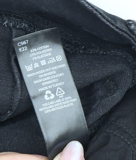 Very Women's Black Skinny Jeans Size 8