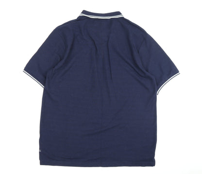 Slazenger Men's Blue Polo Shirt Medium