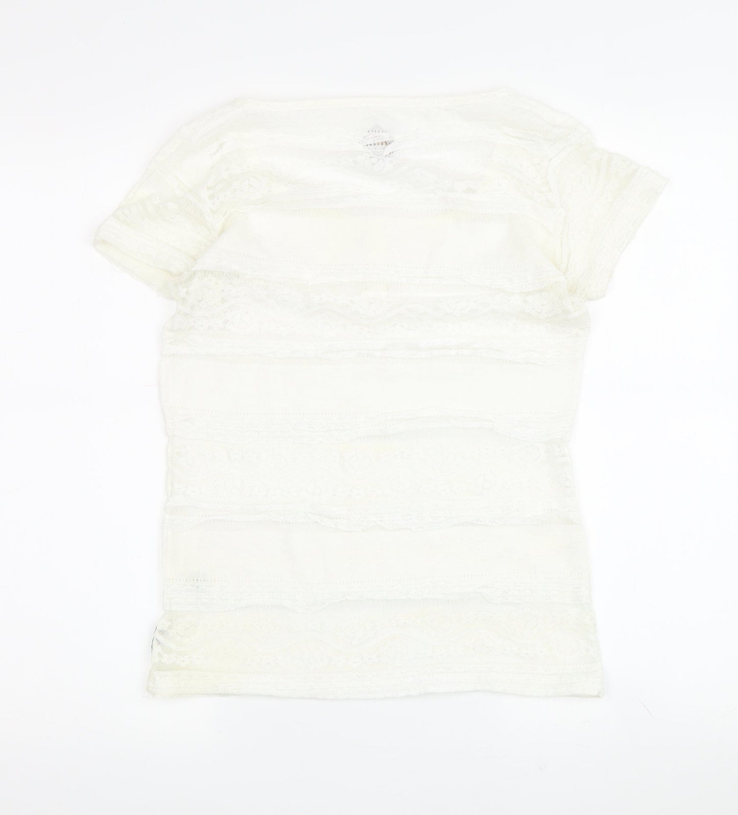 Blanc du Nil Women's White T-Shirt, Scoop Neck, Size M