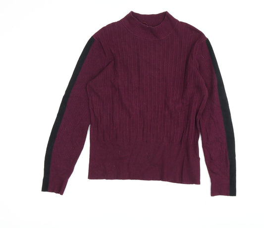 Womens UK Size 14 Marks and Spencer Purple Pullover Jumper