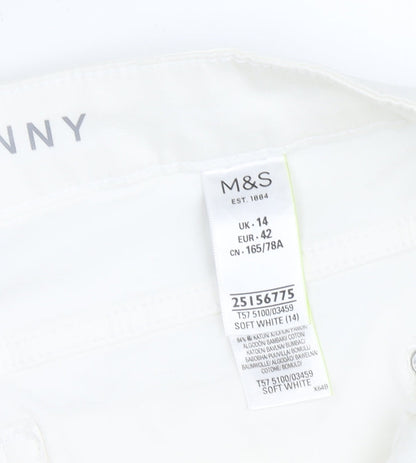 Marks and Spencer Women's White Skinny Jeans Size 14
