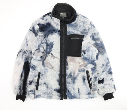 ASOS Men's Multicoloured M Puffer Jacket, Full Zip