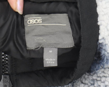 ASOS Men's Multicoloured M Puffer Jacket, Full Zip