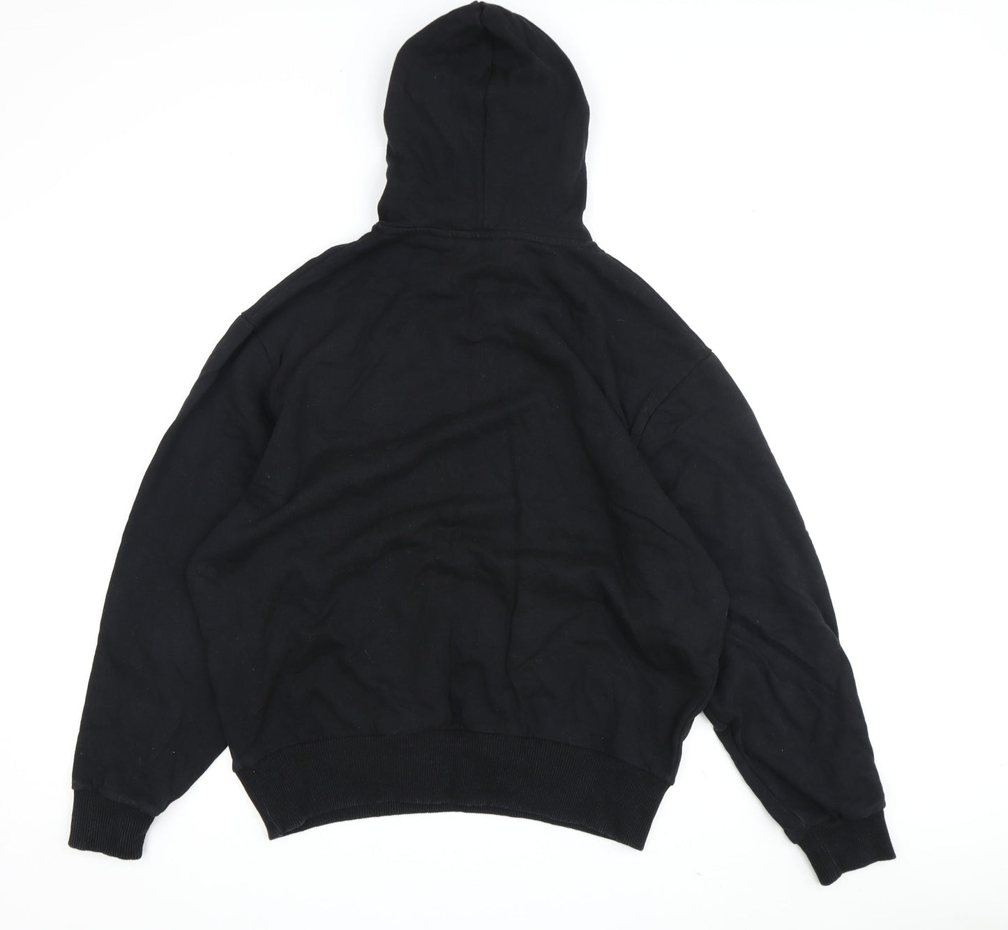 Mens UK Size M COLLUSION Black Pullover Hoodie