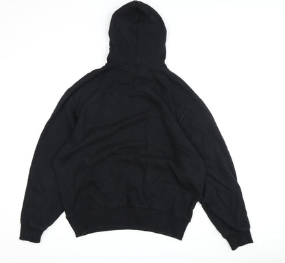 Mens UK Size M COLLUSION Black Pullover Hoodie