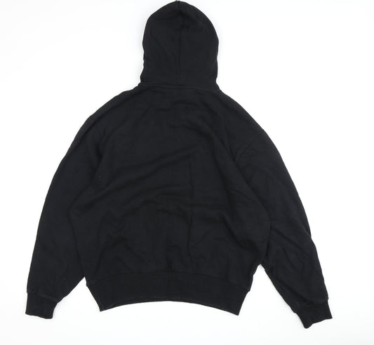 Mens UK Size M COLLUSION Black Pullover Hoodie
