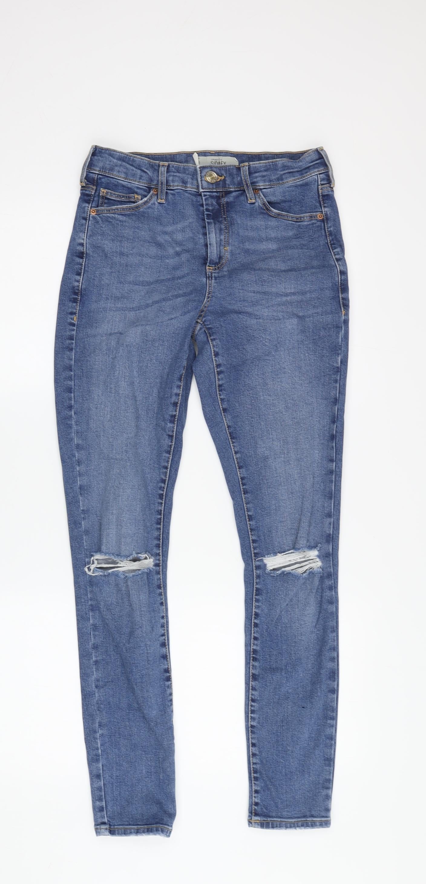 Topshop Women’s Blue Skinny Jeans Size 26