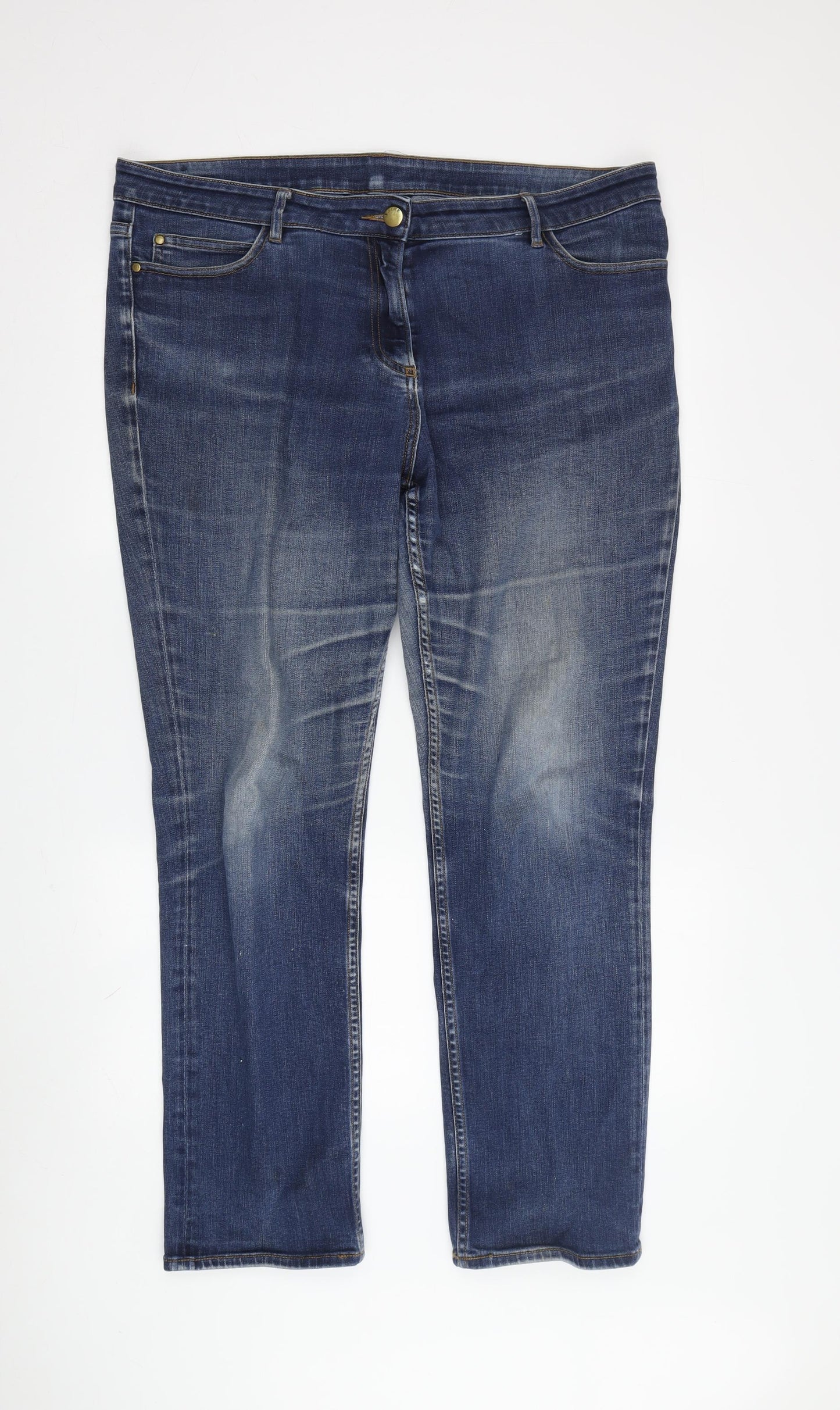 Maine Women's Blue Straight Jeans Size 16