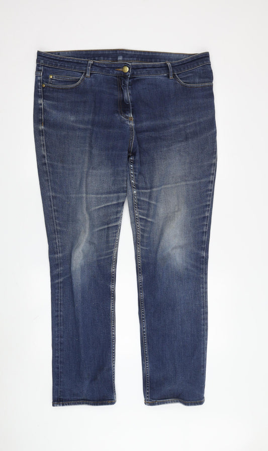 Maine Women's Blue Straight Jeans Size 16