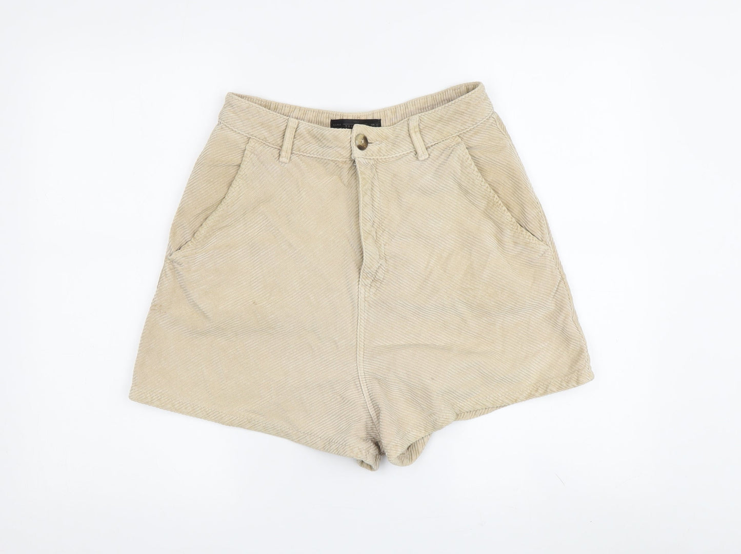 Zara Women's Beige Chino Shorts Size 7