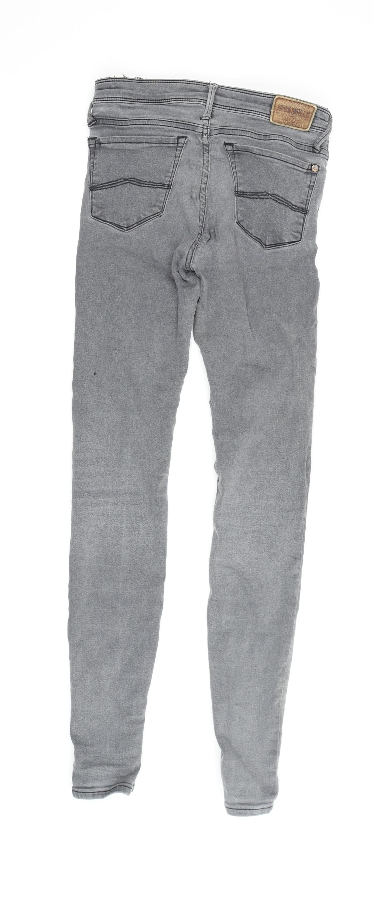 Jack Wills Men's Grey Skinny Jeans W26 L32