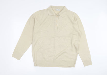 Womens UK Size 18 Damart Beige Cardigan Jumper