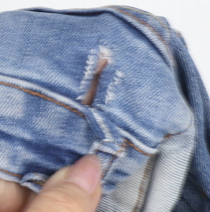 Zara Men's Distressed Blue Straight Jeans 30