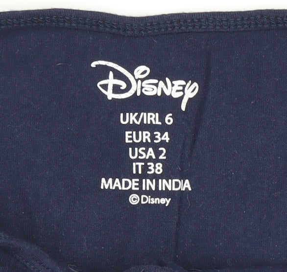 Womens UK Size 6 Disney Blue Camisole Tank